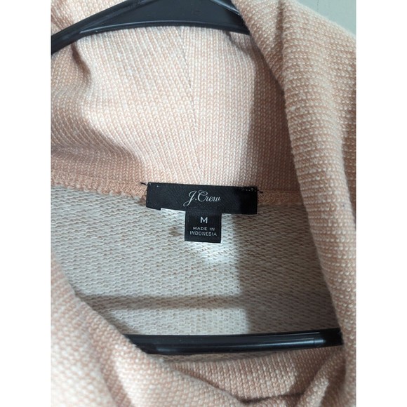 J. Crew Sweater Women M Soft Pink Flunnelneck Fleece Pullover - Picture 5 of 7